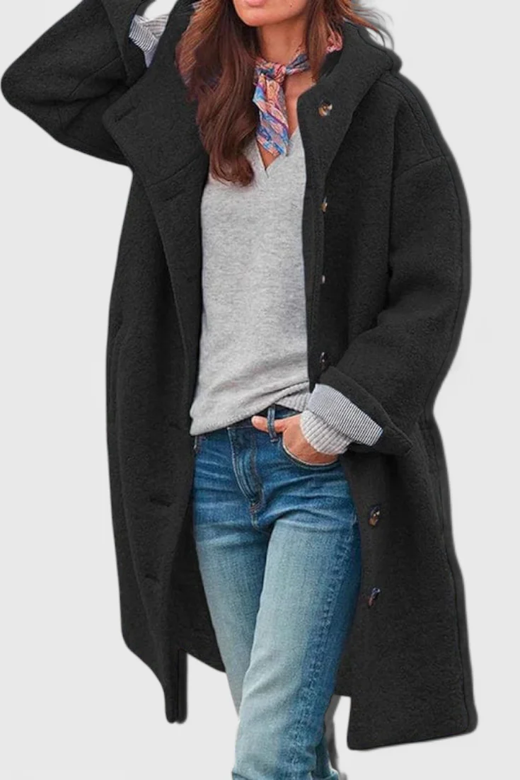Penélope Abrigo de Invierno Elegante con Capucha - Image 3