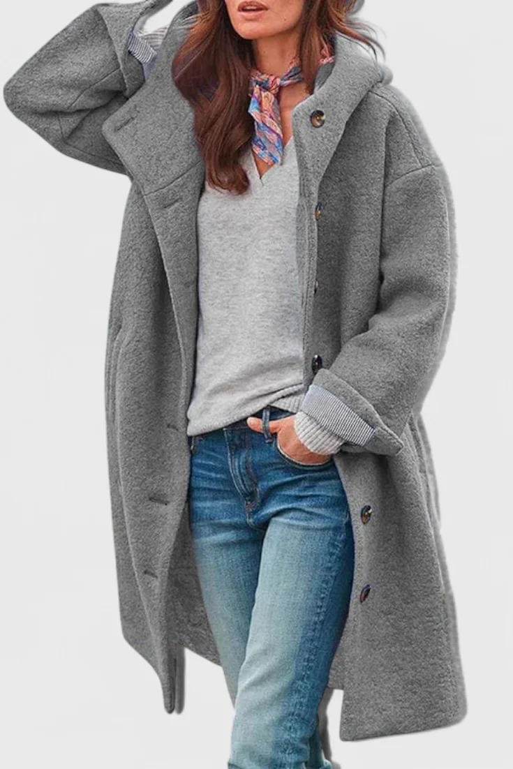 Penélope Abrigo de Invierno Elegante con Capucha - Image 4