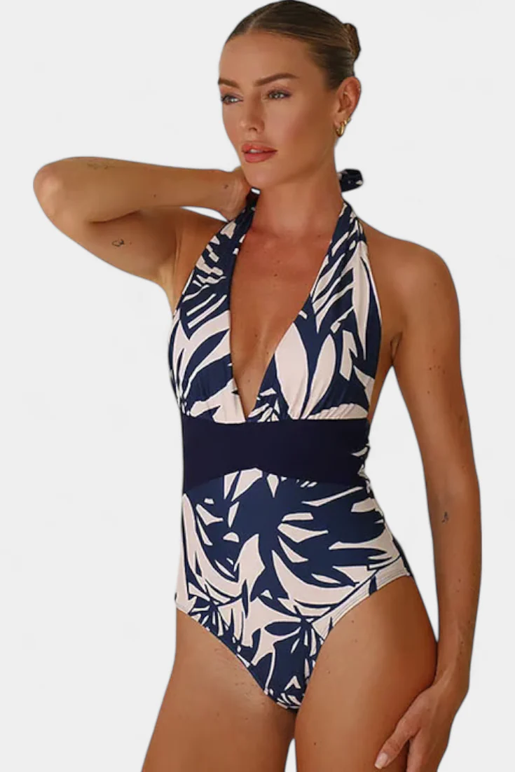Ahria Conjunto de Bañador Estampado con Escote en V - Image 2