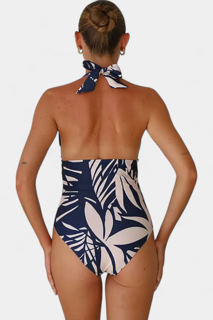 Ahria Conjunto de Bañador Estampado con Escote en V - Image 3