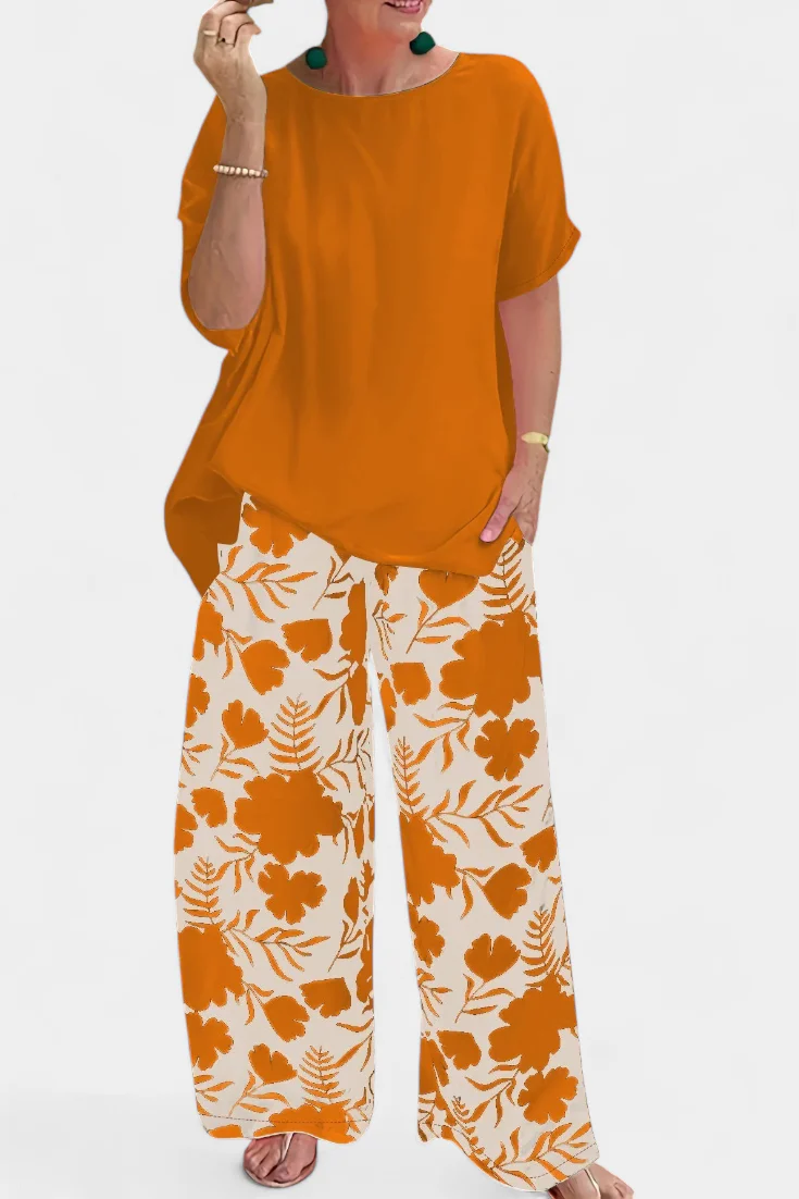 Aivy Conjunto Floral de Dos Piezas con Toque Relajado - Image 2