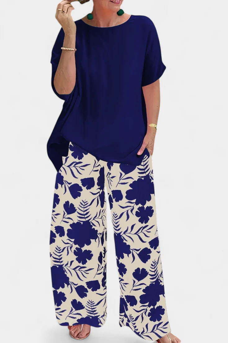Aivy Conjunto Floral de Dos Piezas con Toque Relajado - Image 4