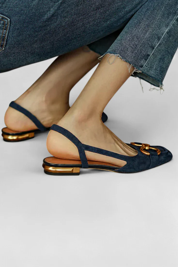 Alma Mocasines Slingback con Punta Cuadrada - Image 3