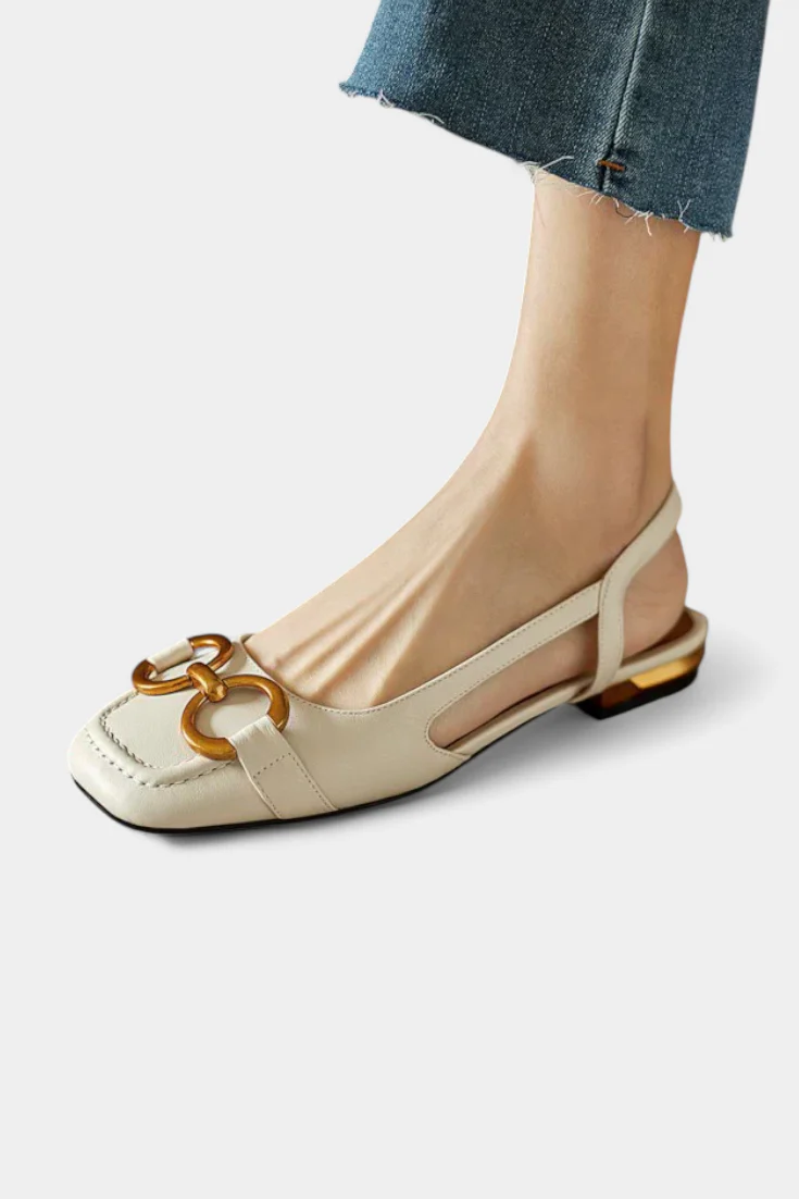 Alma Mocasines Slingback con Punta Cuadrada - Image 4