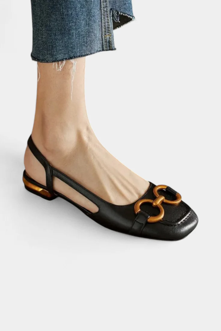 Alma Mocasines Slingback con Punta Cuadrada - Image 5