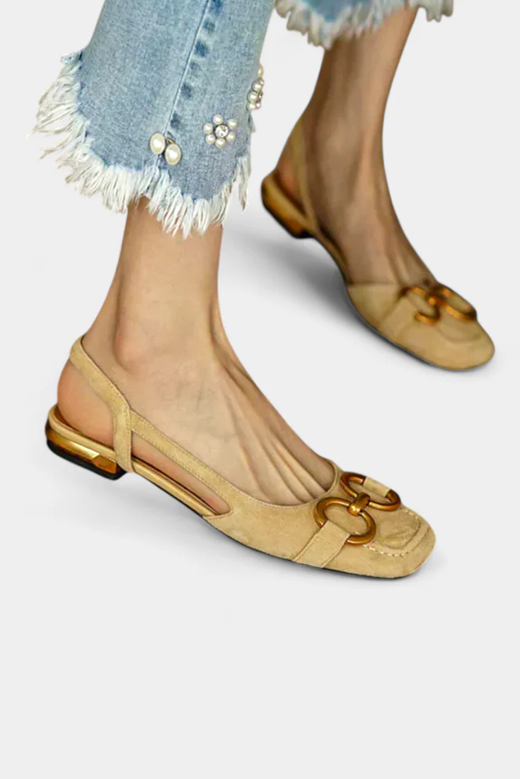 Alma Mocasines Slingback con Punta Cuadrada - Image 7