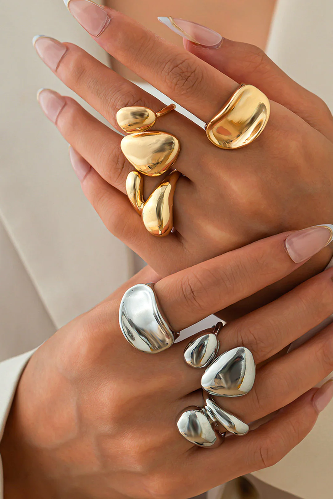 Anillos Irregulares de Metal - Image 4