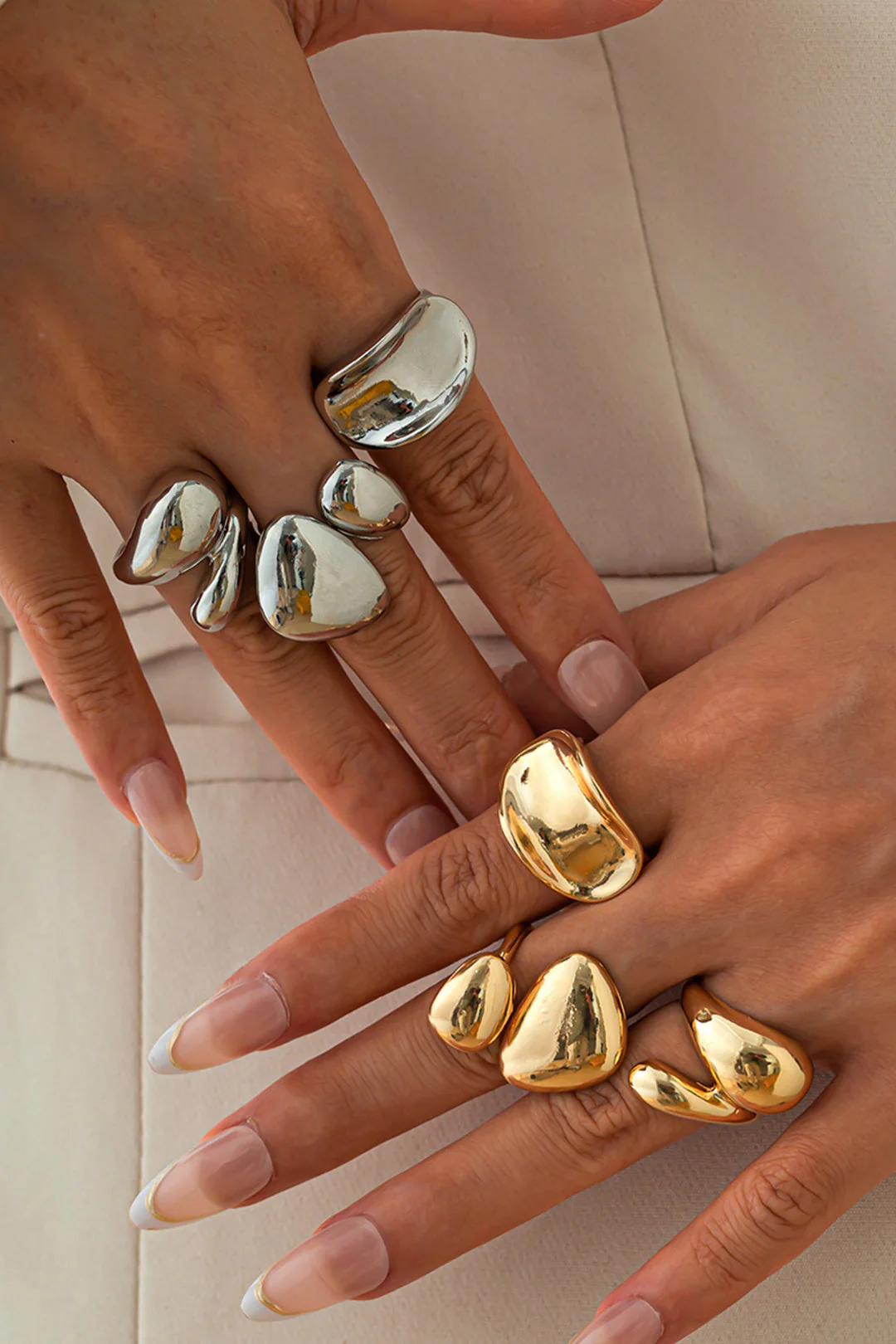 Anillos Irregulares de Metal - Image 5