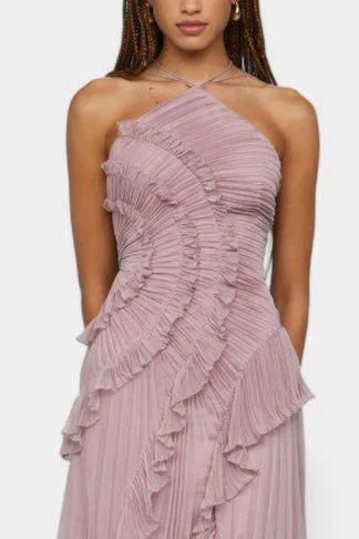 Bia Vestido de Halter con Volantes Plisados - Image 6