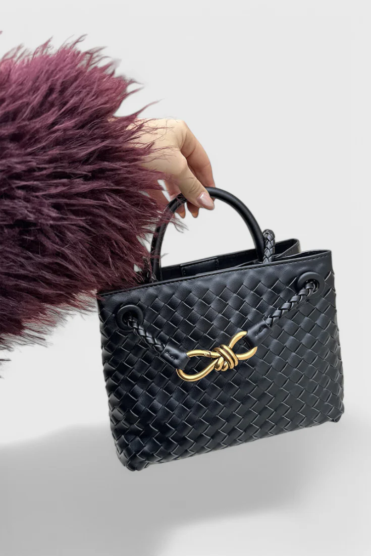 Bolsa Diaria Tejida Índigo - Image 3
