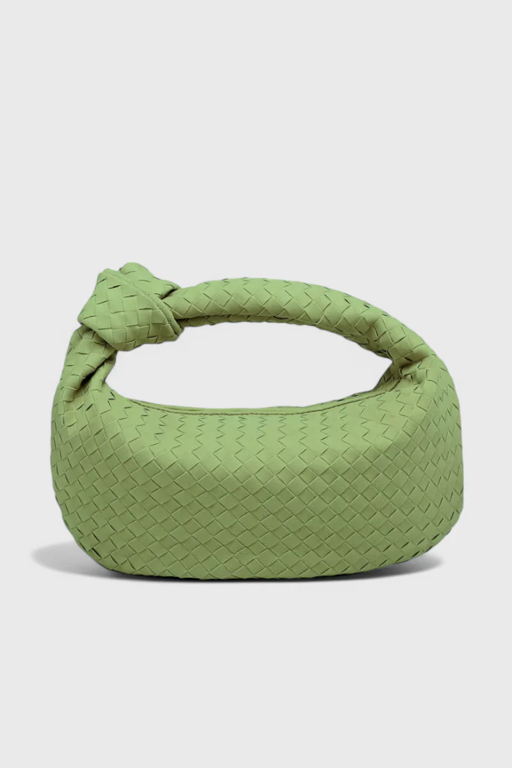 Lila Bolso Mediano Woven con Detalle de Nudo - Image 10