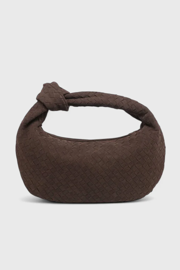 Lila Bolso Mediano Woven con Detalle de Nudo - Image 11
