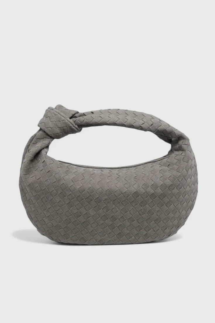 Lila Bolso Mediano Woven con Detalle de Nudo - Image 12