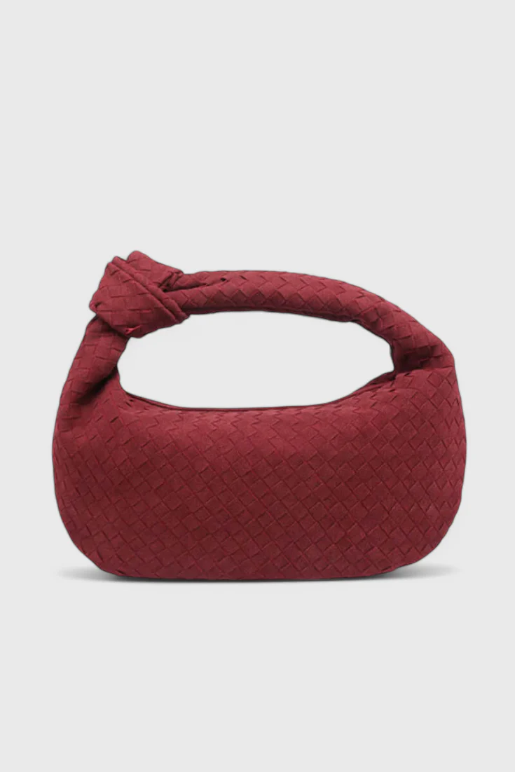 Lila Bolso Mediano Woven con Detalle de Nudo - Image 13