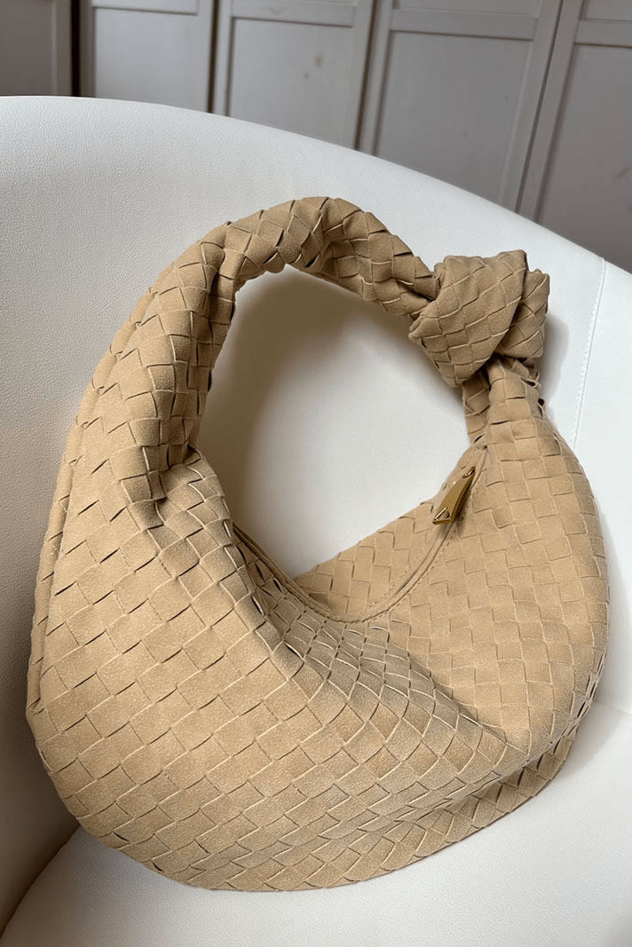 Lila Bolso Mediano Woven con Detalle de Nudo - Image 7
