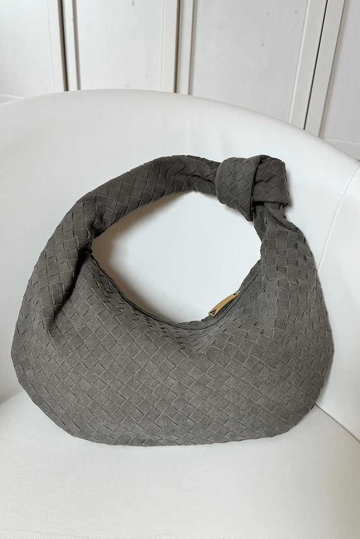 Lila Bolso Mediano Woven con Detalle de Nudo - Image 8