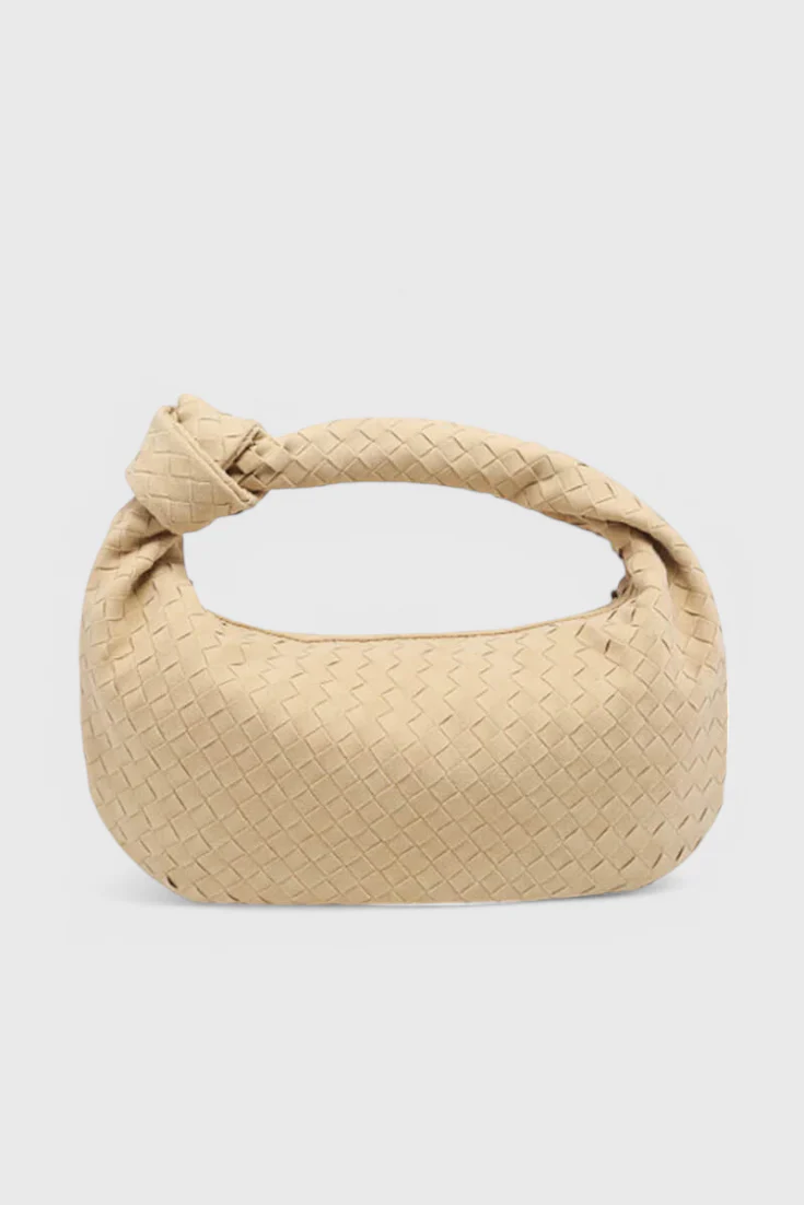 Lila Bolso Mediano Woven con Detalle de Nudo - Image 9