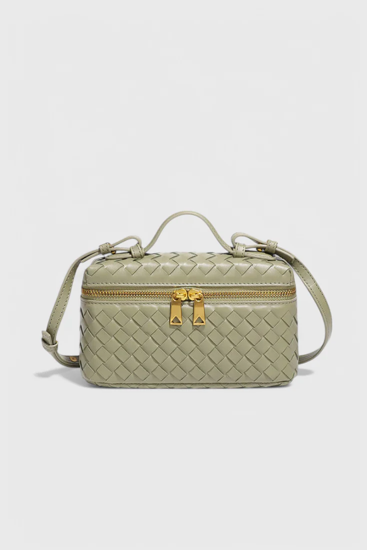 Milla Bolso Mini Woven con Accesorios Dorados - Image 10