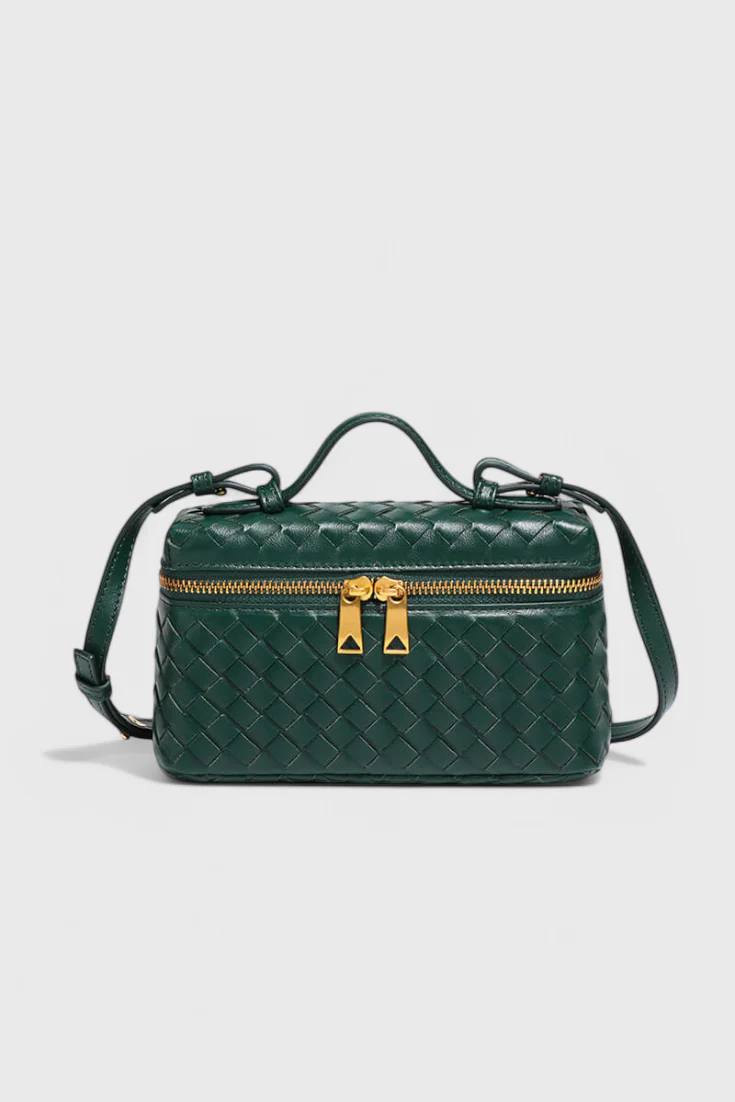 Milla Bolso Mini Woven con Accesorios Dorados - Image 11