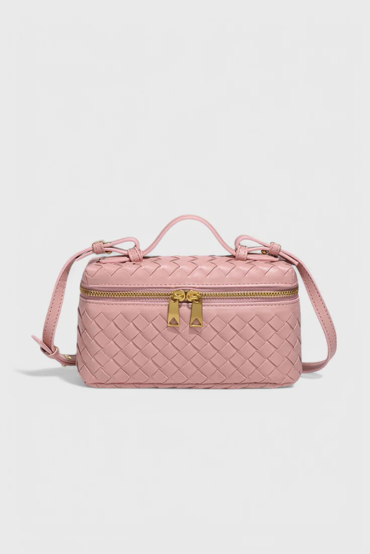 Milla Bolso Mini Woven con Accesorios Dorados - Image 12