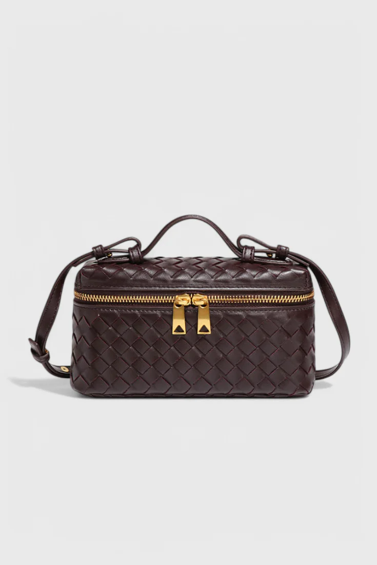 Milla Bolso Mini Woven con Accesorios Dorados - Image 6