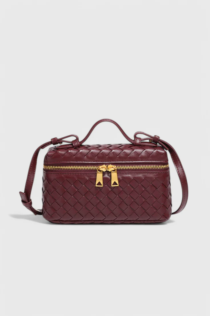 Milla Bolso Mini Woven con Accesorios Dorados - Image 7