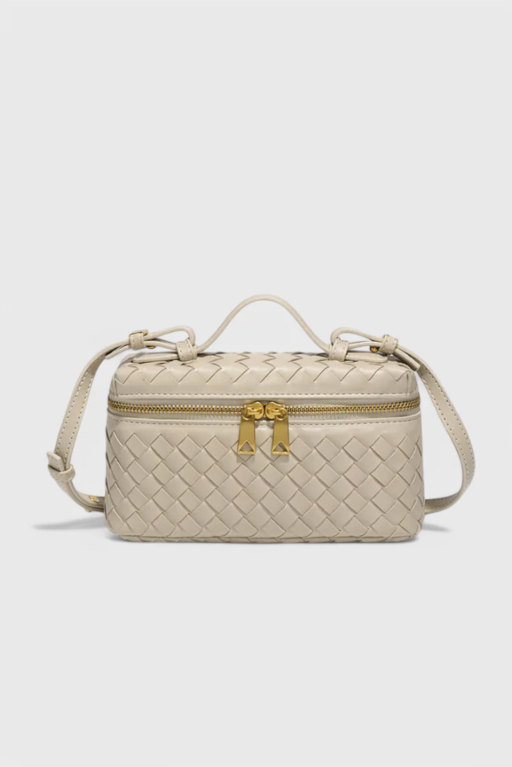 Milla Bolso Mini Woven con Accesorios Dorados - Image 8