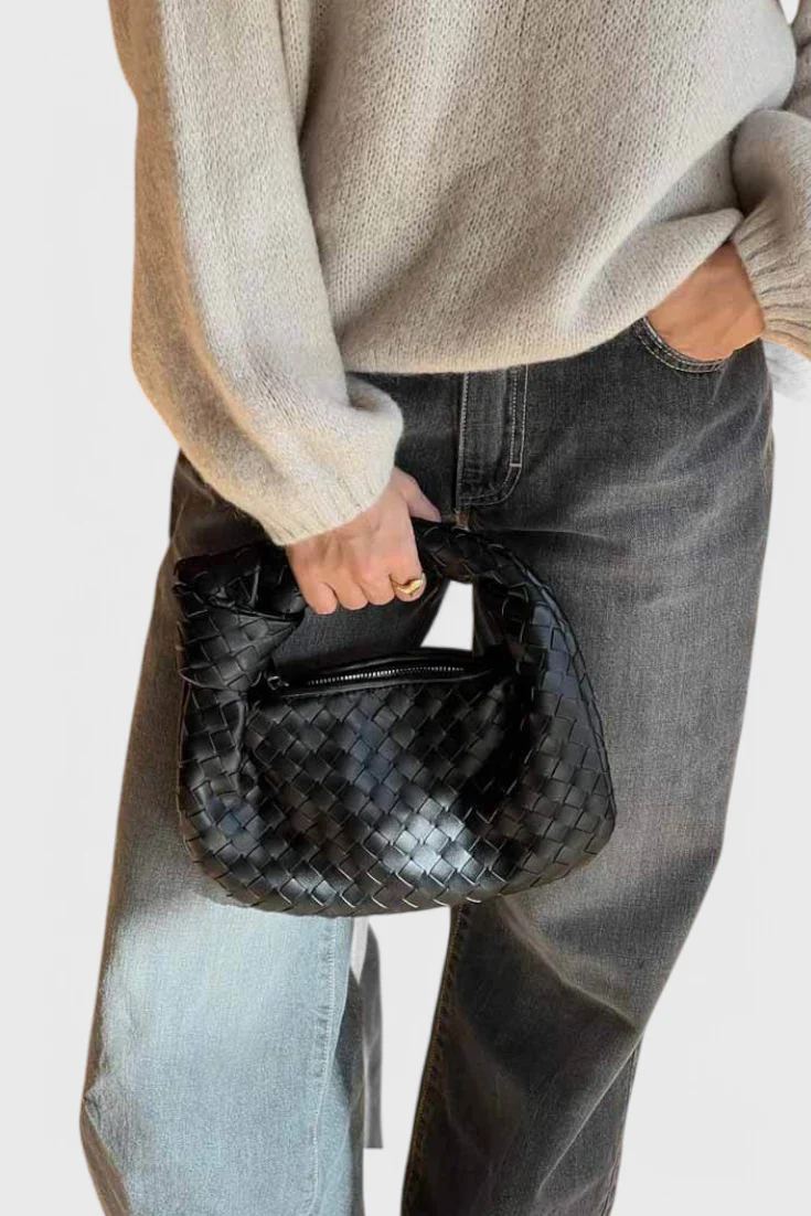 Sage Bolso Satchel Mini Woven - Image 5