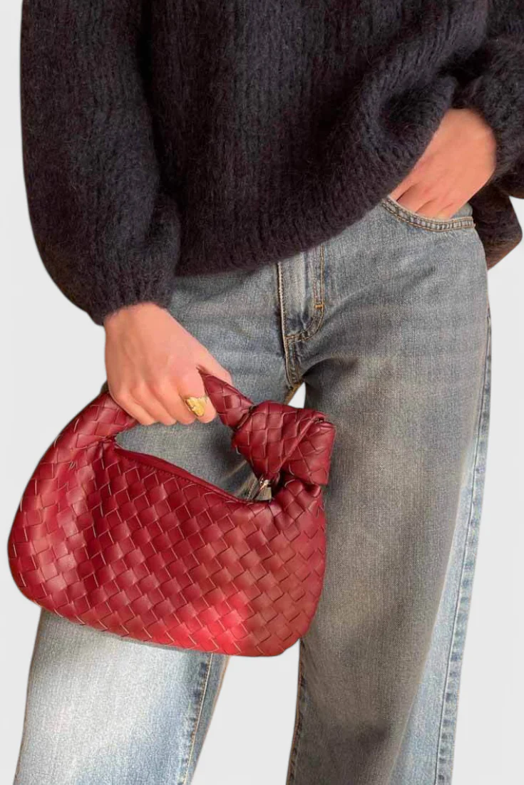 Sage Bolso Satchel Mini Woven - Image 8