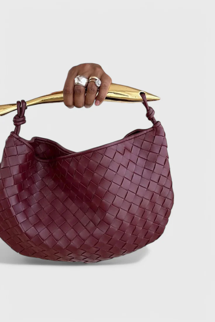 Gerda Bolso Woven con Asa Dorada - Image 4