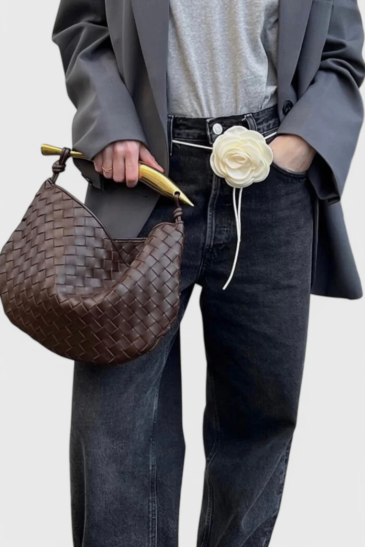 Gerda Bolso Woven con Asa Dorada - Image 7