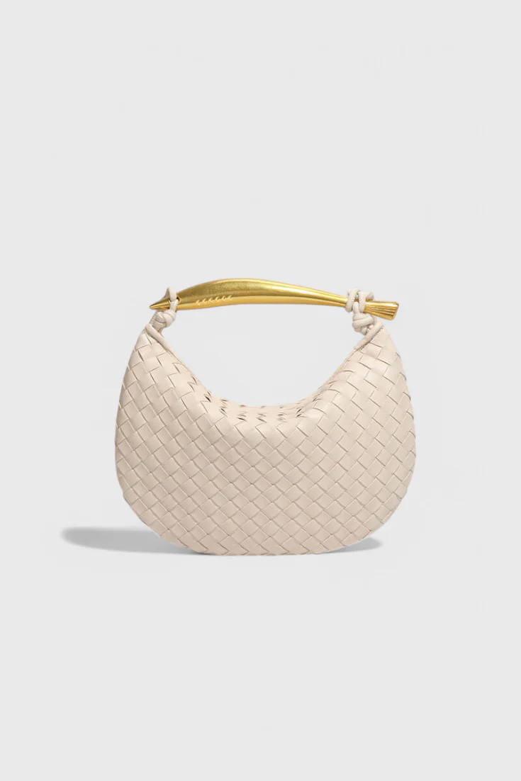 Gerda Bolso Woven con Asa Dorada - Image 9