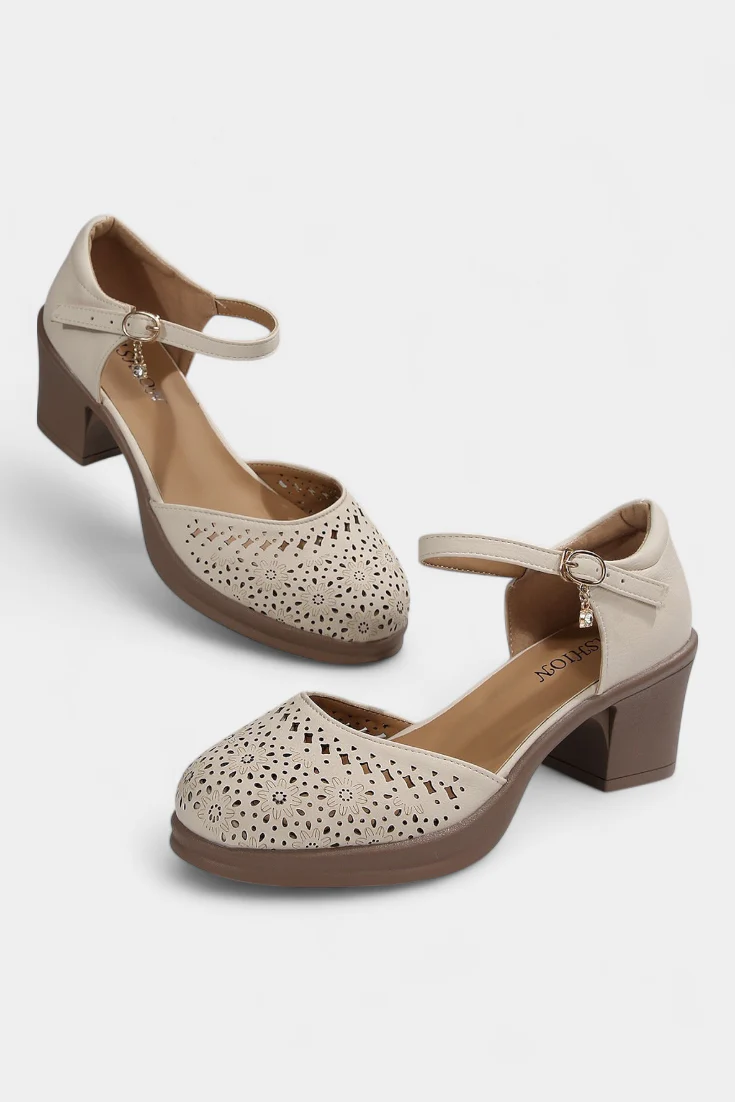 Cirila Botines de Mujer de Cuero Sintético con Hebilla Decorativa - Image 2