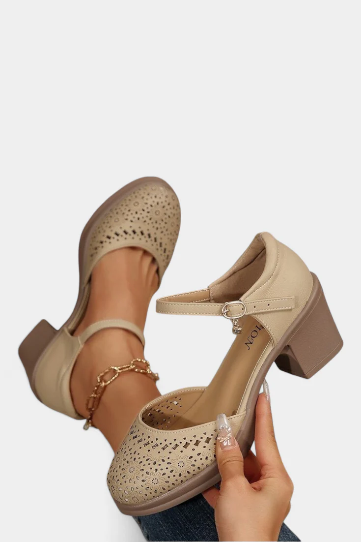 Cirila Botines de Mujer de Cuero Sintético con Hebilla Decorativa - Image 4