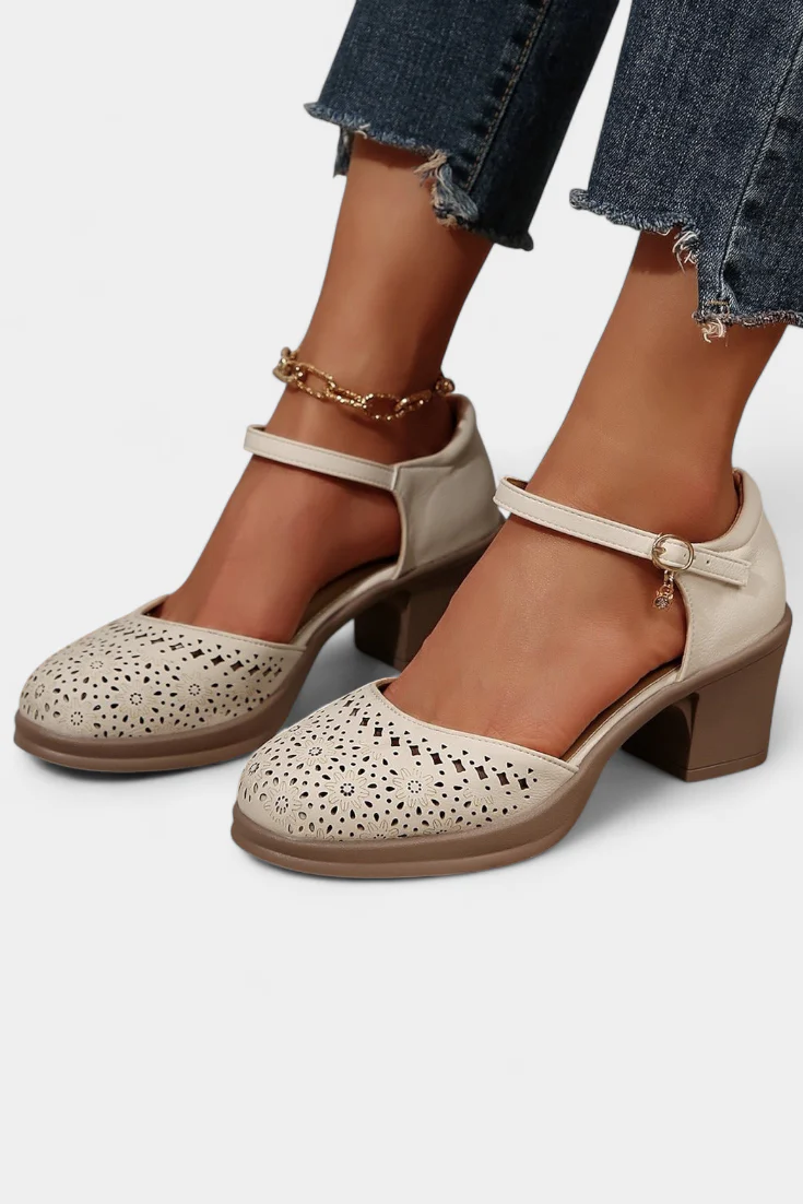 Cirila Botines de Mujer de Cuero Sintético con Hebilla Decorativa - Image 5