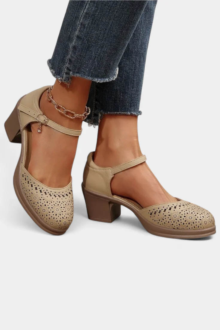 Cirila Botines de Mujer de Cuero Sintético con Hebilla Decorativa - Image 6
