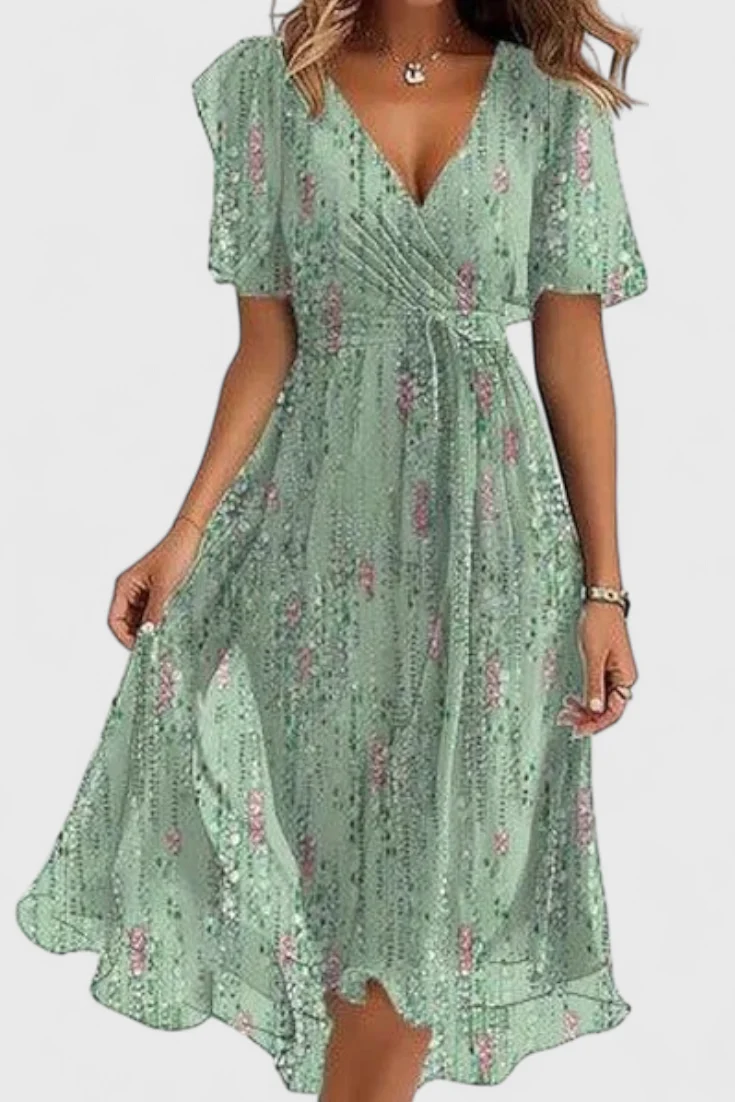 Carene Vestido Midi con Escote en V - Image 10
