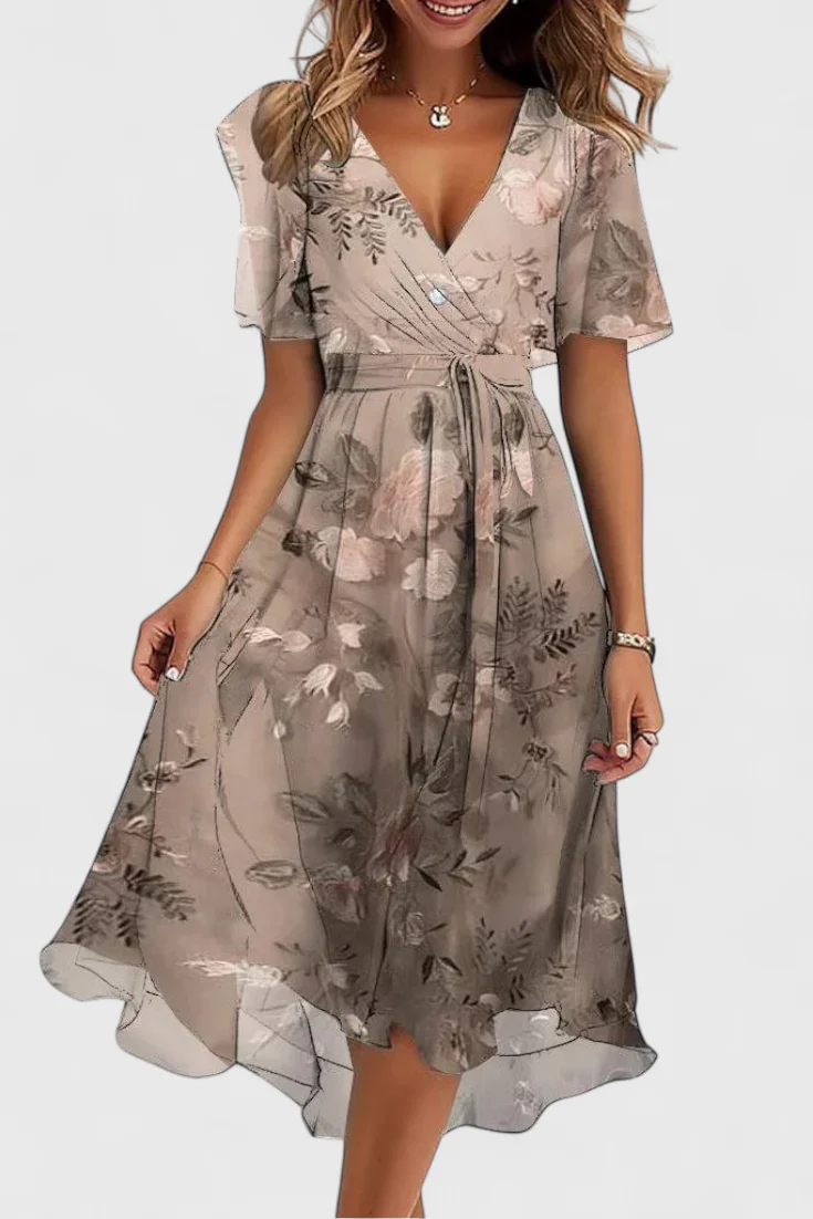 Carene Vestido Midi con Escote en V - Image 3