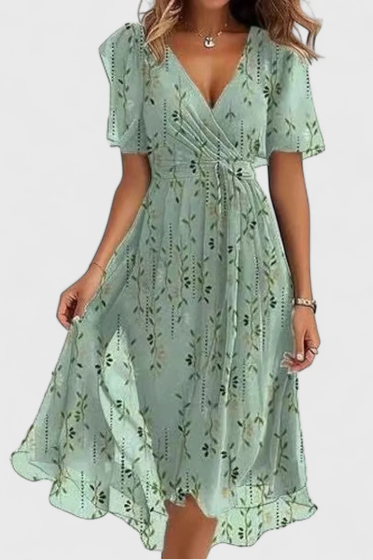 Carene Vestido Midi con Escote en V - Image 6