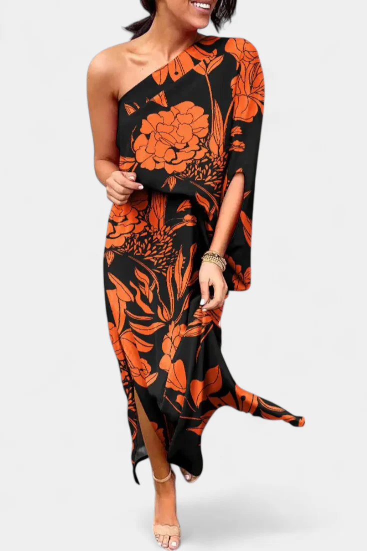 Carlena Vestido de Un Hombro con Estampado Romántico - Image 3