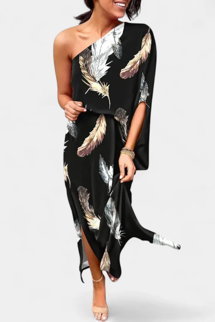Carlena Vestido de Un Hombro con Estampado Romántico - Image 7