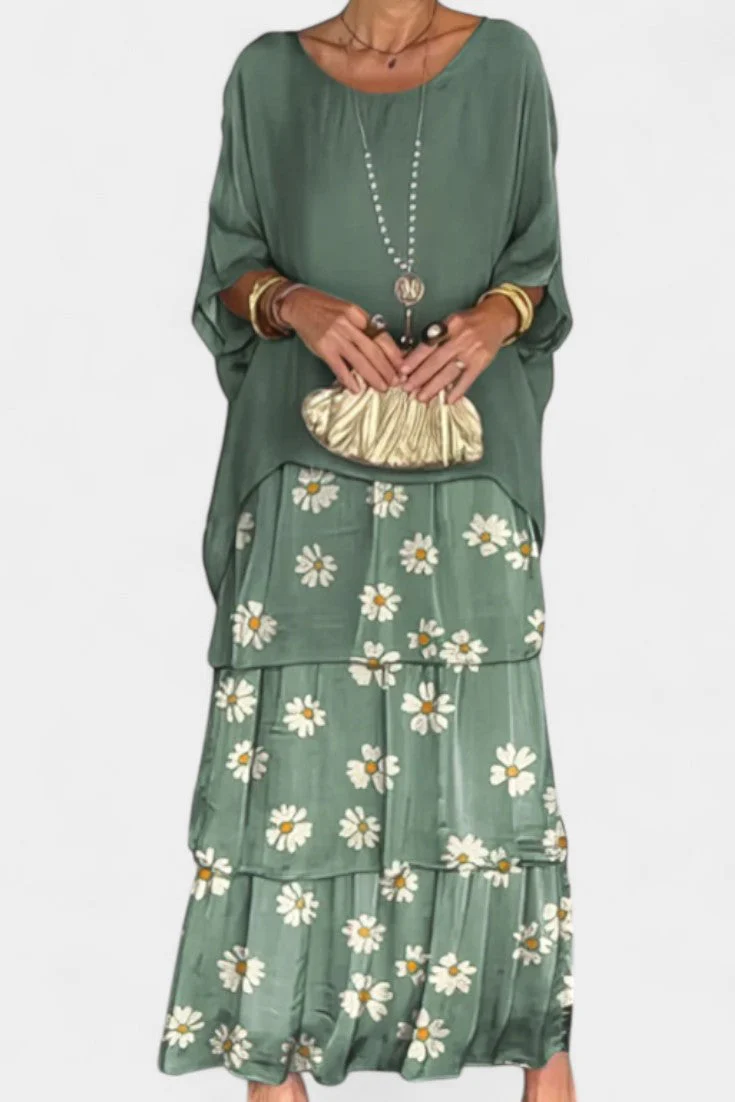 Caroline Vestido Maxi de Batwing con Estampado - Image 2