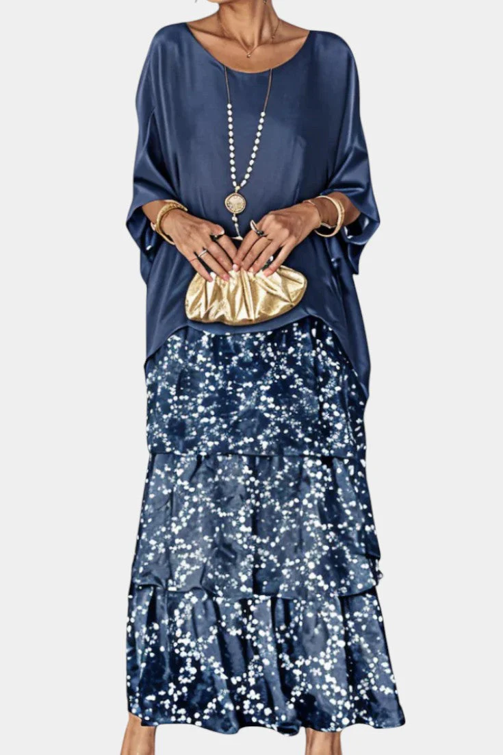 Caroline Vestido Maxi de Batwing con Estampado - Image 4
