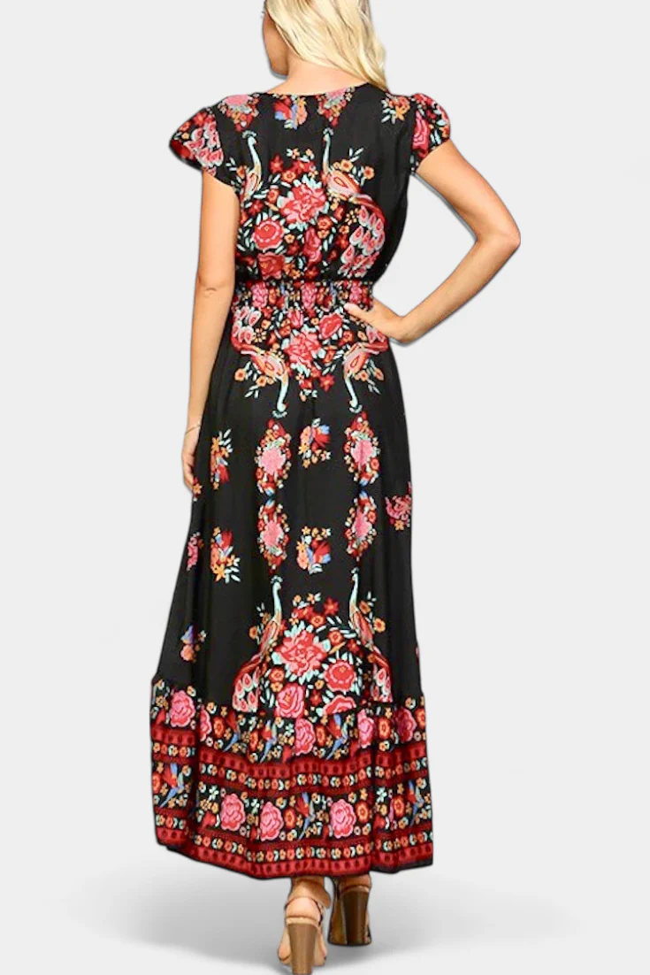 Chiara Vestido Floral Boho Chic con Cintura Ajustable - Image 2