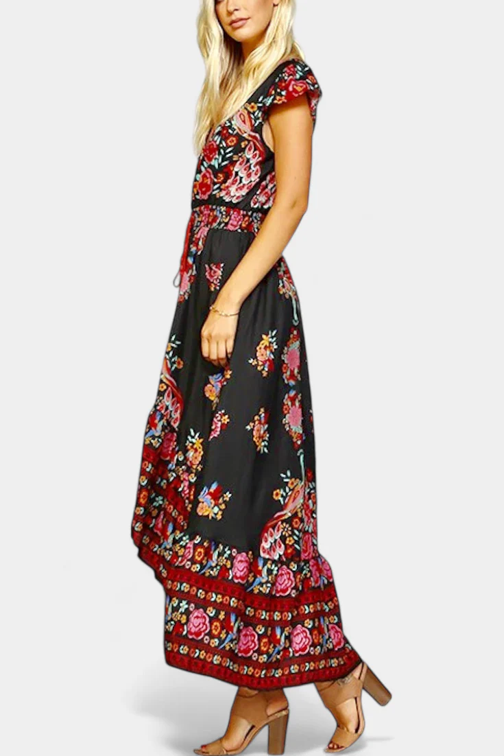 Chiara Vestido Floral Boho Chic con Cintura Ajustable - Image 4