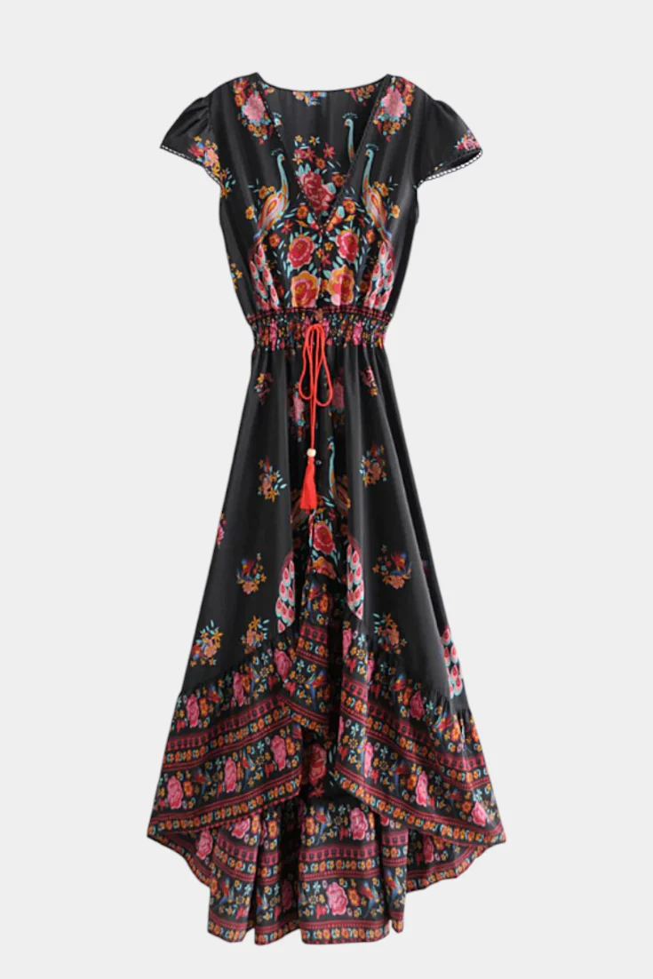 Chiara Vestido Floral Boho Chic con Cintura Ajustable - Image 6