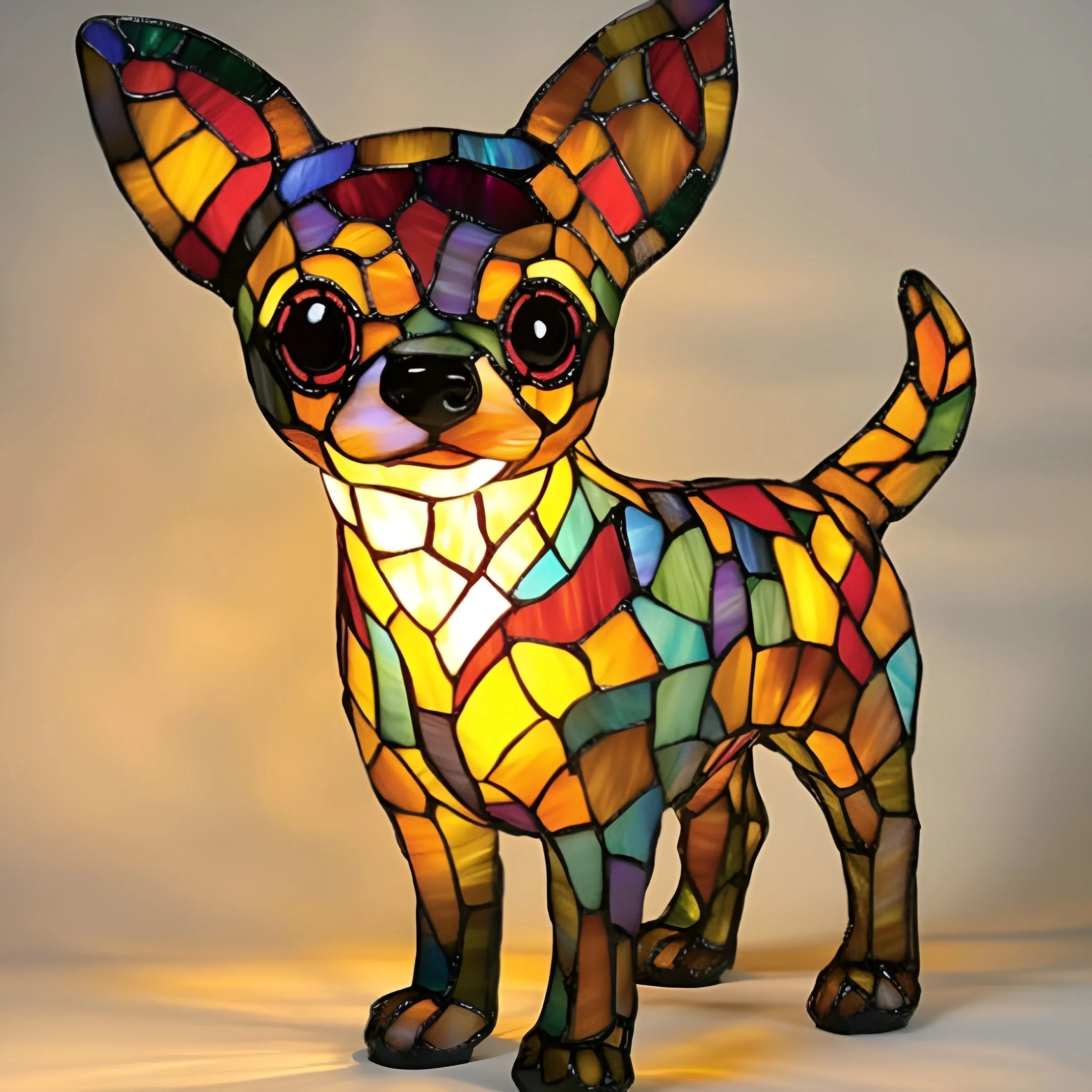 Choupette | Lámpara para perros Magisk en vidrio coloreado