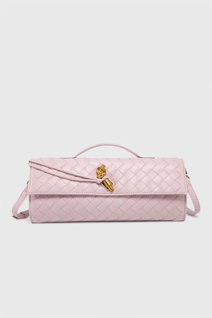 Melanie Clutch con Detalle de Nudo Dorado - Image 11