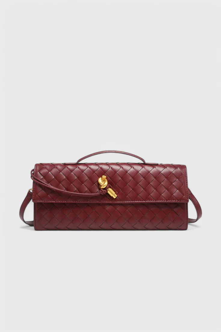 Melanie Clutch con Detalle de Nudo Dorado - Image 9