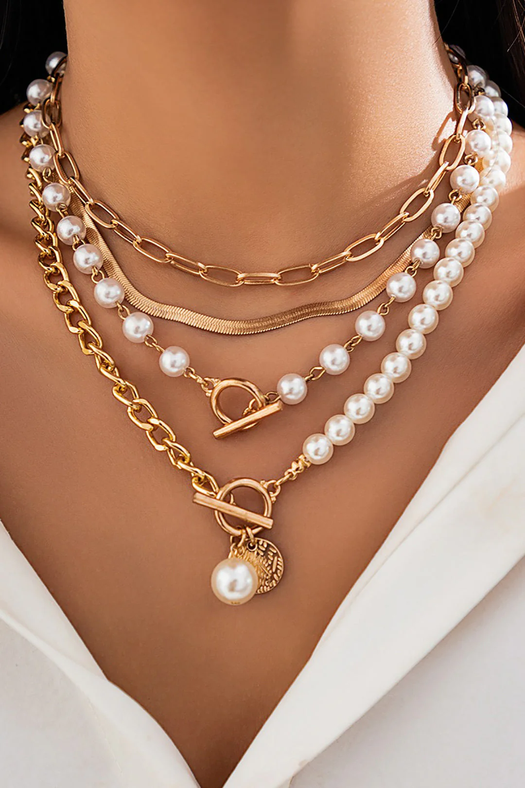 Collar de Perlas en Capas - Image 2